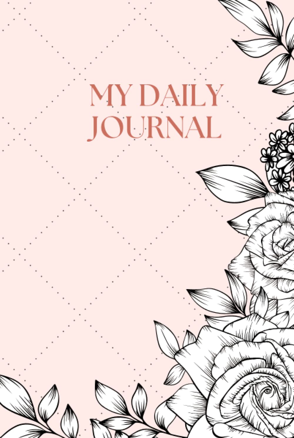 Daily Journal Hard Cover, minimalist journaling for woman, 5 minute daily diary, mindful journal