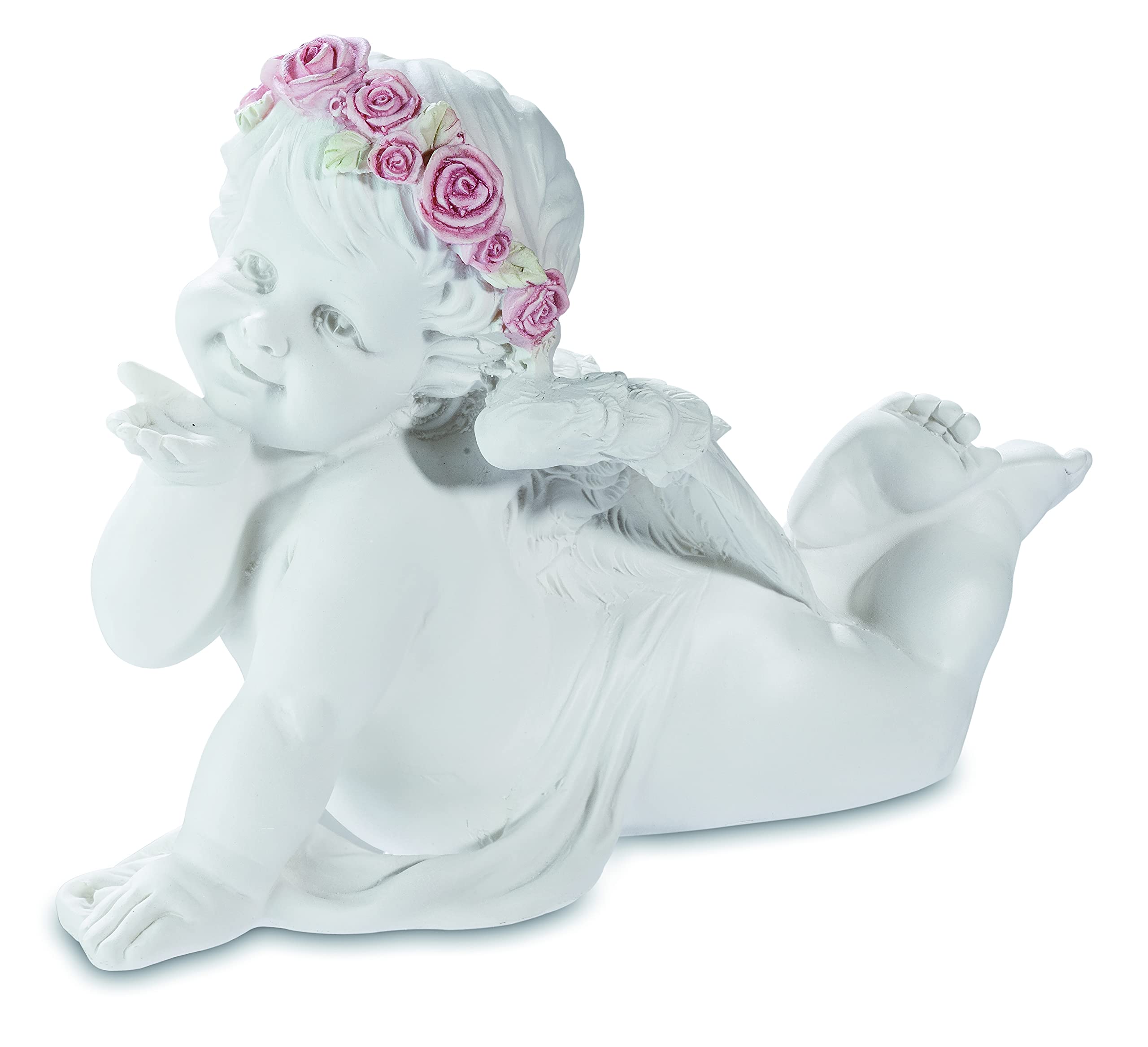 Statue en résine d'ange envoyant un baiser 21cm pour décoration