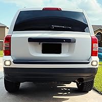 Vista 8 de Nilight Cápsulas de luz LED de montaje empotrado, 2 unidades de 42 W, color blanco ámbar, 3 modos de iluminación, luces antiniebla, haz combinado