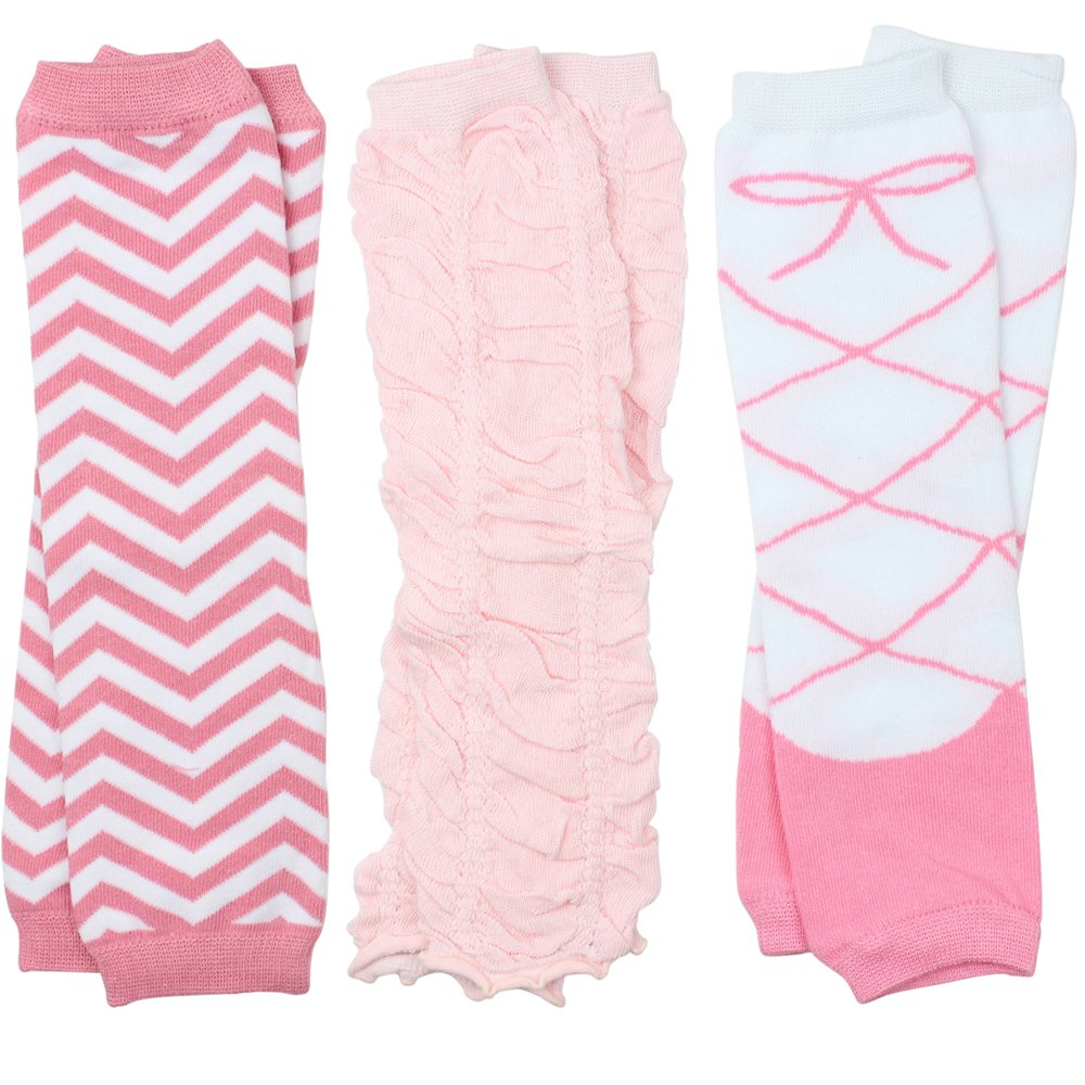 Scaldamuscoli Neonato 3 Paia - Taglia Unica, Design Chevron, Per Bambine 0-10+ Anni - Foto 10