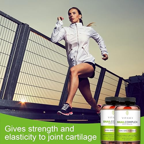 Miniatura 6 de Snail Complex Suplemento de apoyo para articulaciones de colágeno para mujeres y hombres, apoya la movilidad y la flexibilidad, suplemento dietético