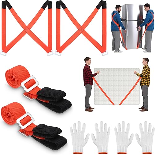 Correas móviles para muebles, sistema de elevación y movimiento para 2 personas, correas de elevación en movimiento, correa de seguridad ajustable