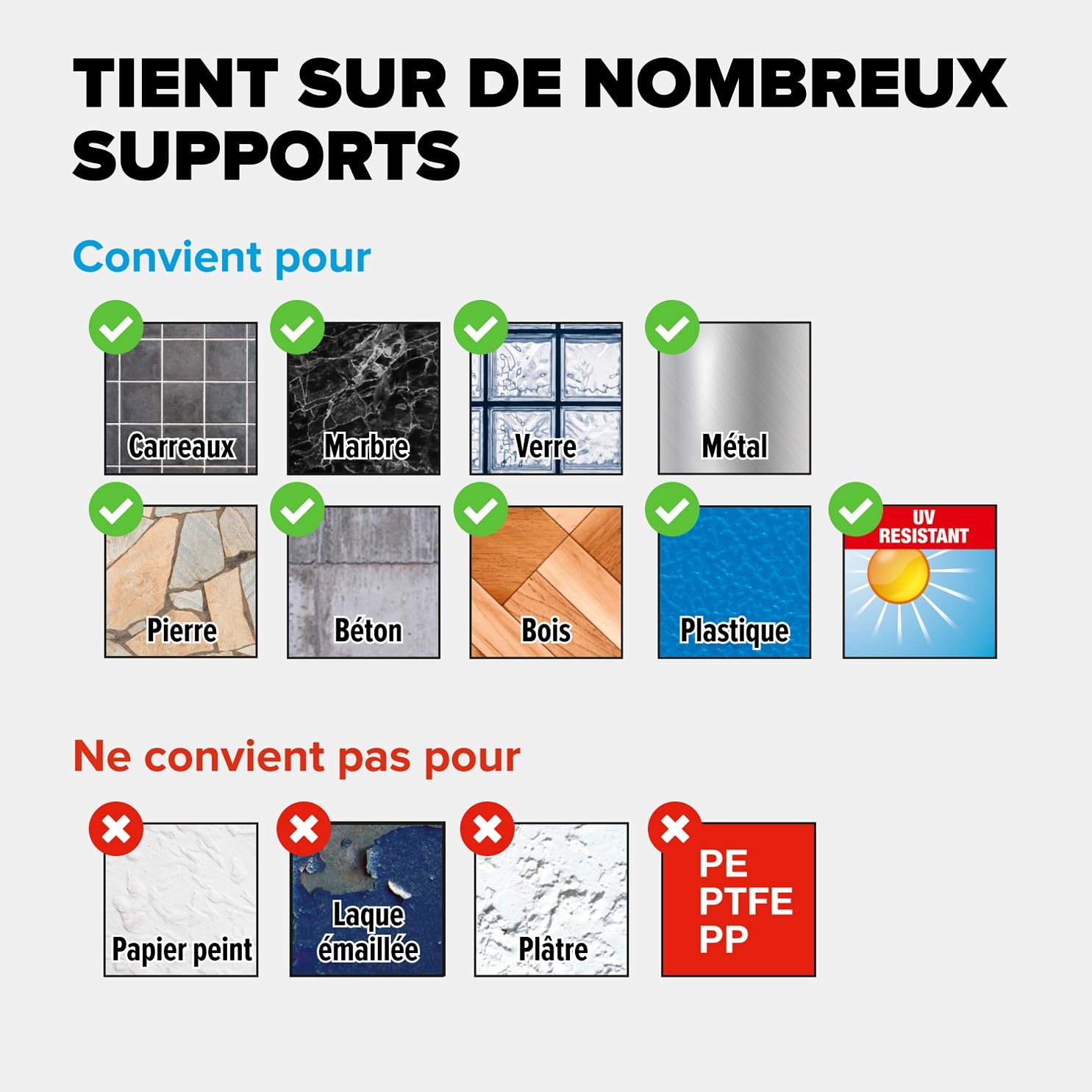 tesa® Smooz support serviette salle de bain, finition brillante métal chromé, adhésif, technologie sans percer