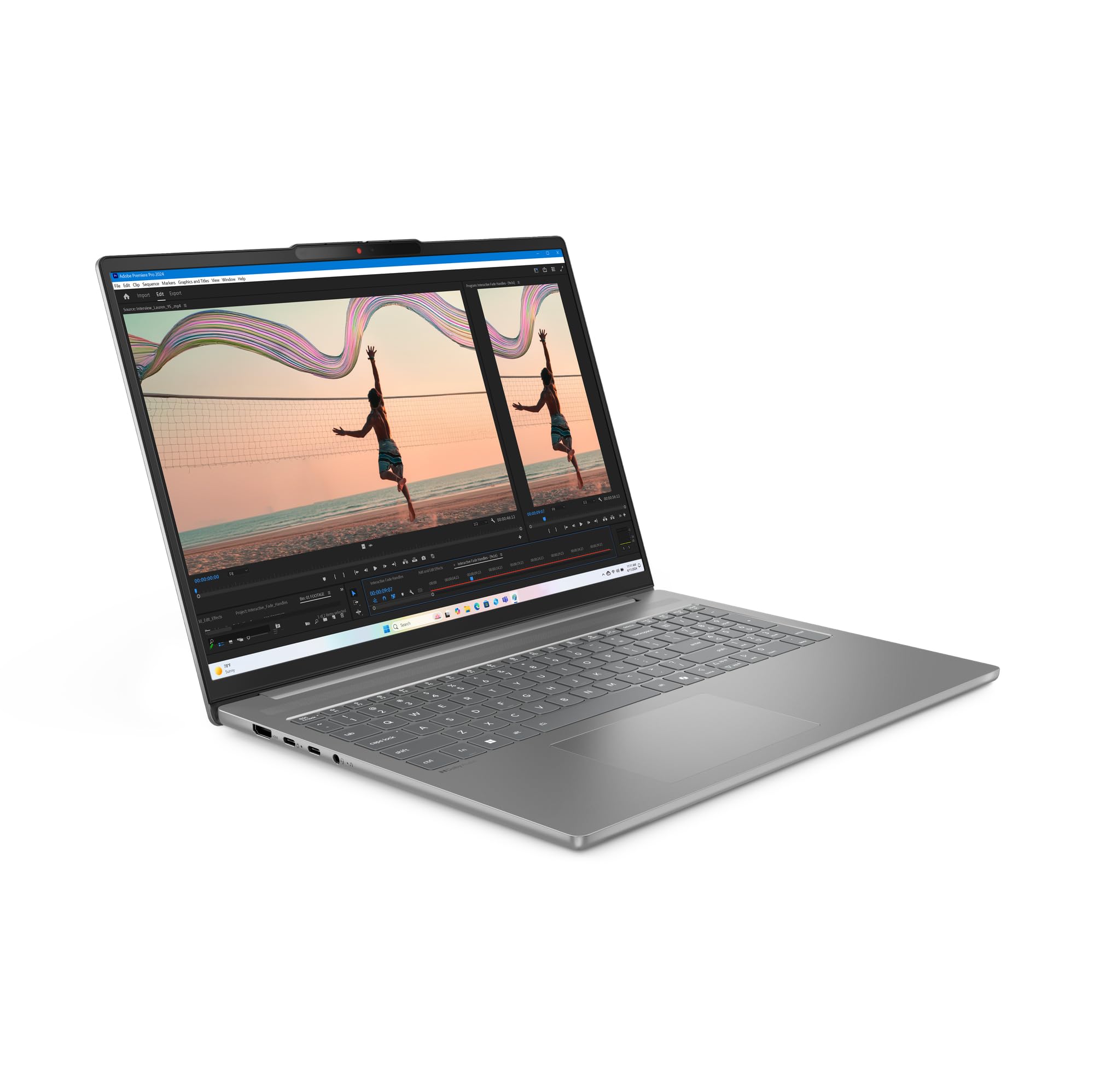 Lenovo IdeaPad Slim 5 Laptop 16" WUXGA AMD Ryzen AI 7 350 1TB SSD 16GB RAM AMD Radeon 860M Windows 11 Luna Grau