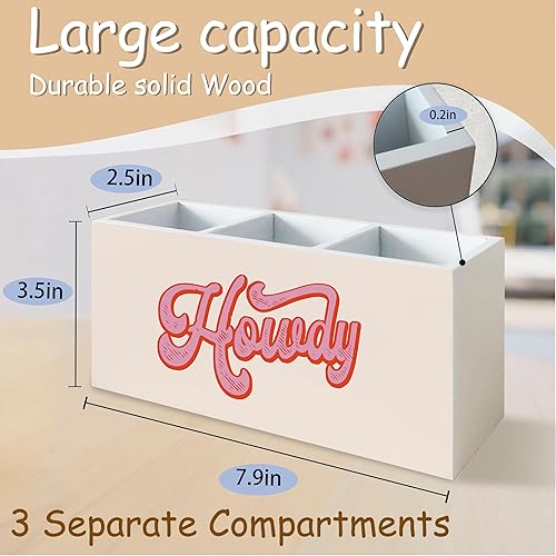 Miniatura 2 de Portalápices rosa del oeste para la escuela, escritorio de oficina en casa, regalos de vaquera para mujeres y niñas, estilo retro femenino