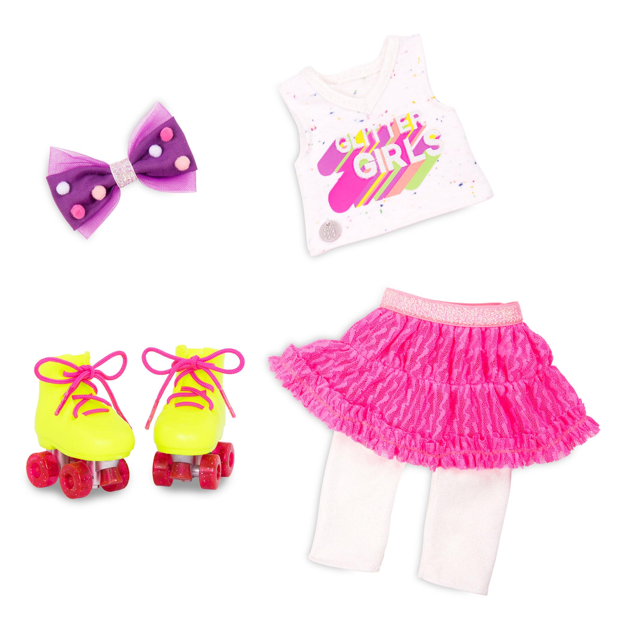 Vêtements pour poupées de 36 cm Glitter Girls Ensemble étoilé 4 pièces avec short à pois