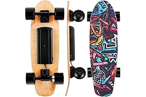 350W Electric Skateboards for Adults Teens, 27.5” 7 Layers Maple Caroma Electric Longboard