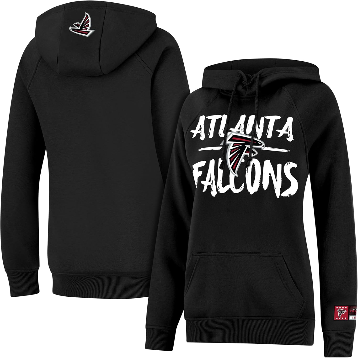 Ultra Game Women's NFL Official Super Soft Tie Neck Hoodie Sweatshirt