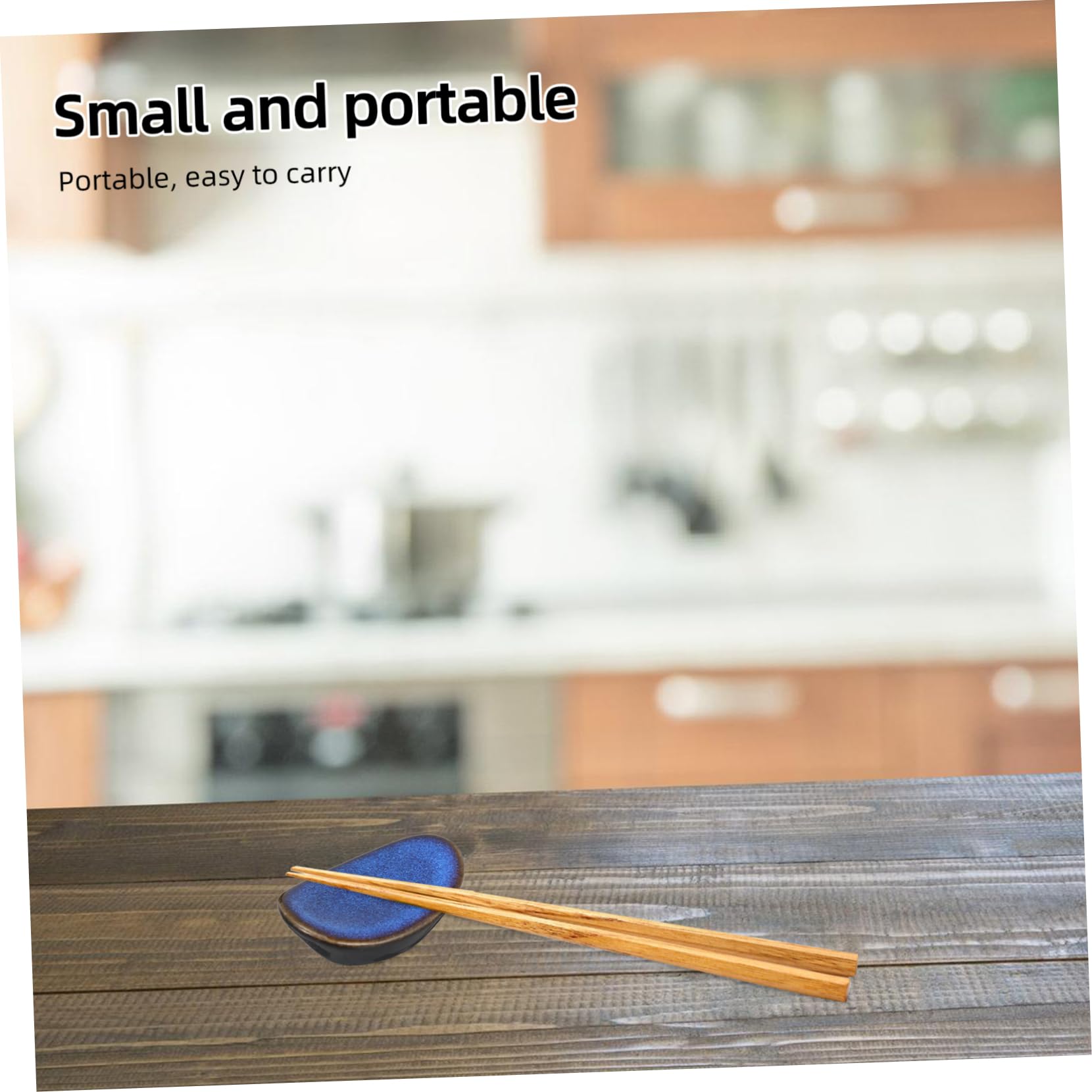 6 Repose-baguettes Céramique Fleur Cerisier • 4,5x4,5 Cm • Pour Cuisine, Table • Décoration élégante • Rose