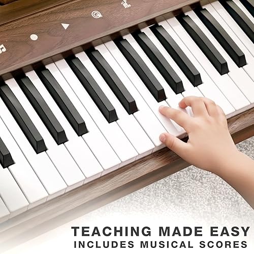Miniatura 3 de Dreamon Teclado de piano digital para niños, juguete de instrumento educativo musical, piano de madera para niñas y niños a partir de 3 años,