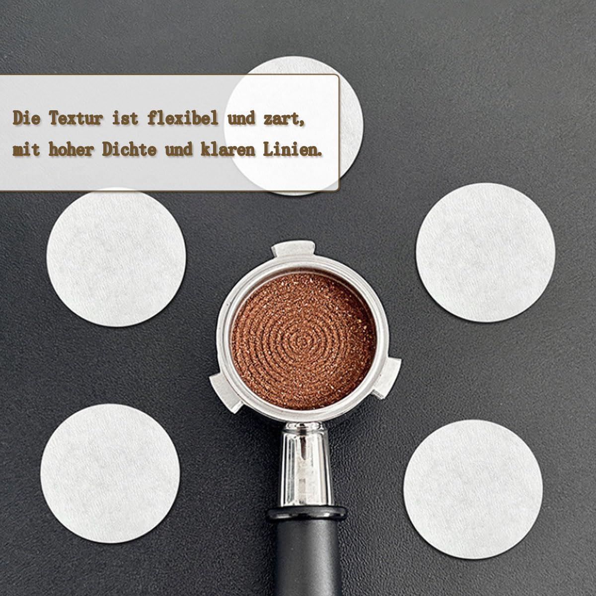 100 Filtres à Café Ronds – Papier Naturel Sans Chlore – Pour Machines à Café, Cafetières – Diamètre 11 Cm