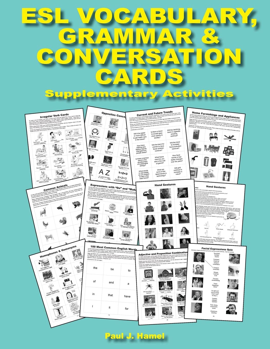 ESL Vocabulary, Grammar & Conversation Cards: Supplementary Activities