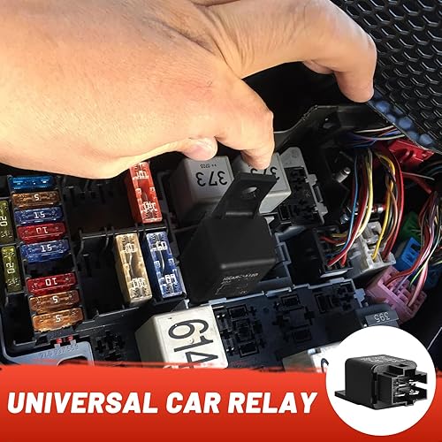 Miniatura 6 de Tongze Relé de 4 pines de 12 V, 40 amperios, SPST 14 VCC, relé automotriz impermeable para faros delanteros de automóvil, altavoces, bocina, aire