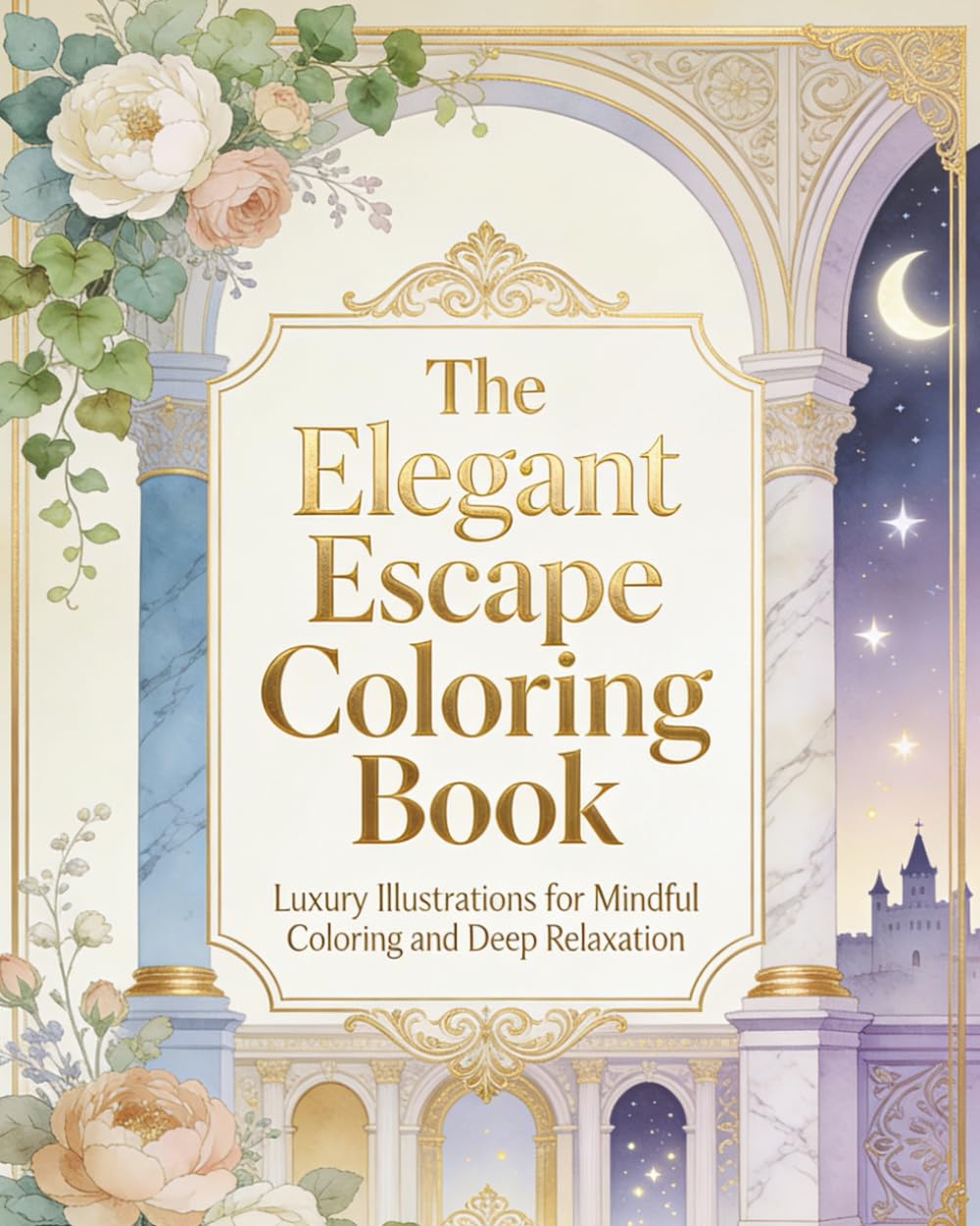 The Elegant Escape Coloring Book: Luxury Illustrations for Mindful Coloring and Deep Relaxation