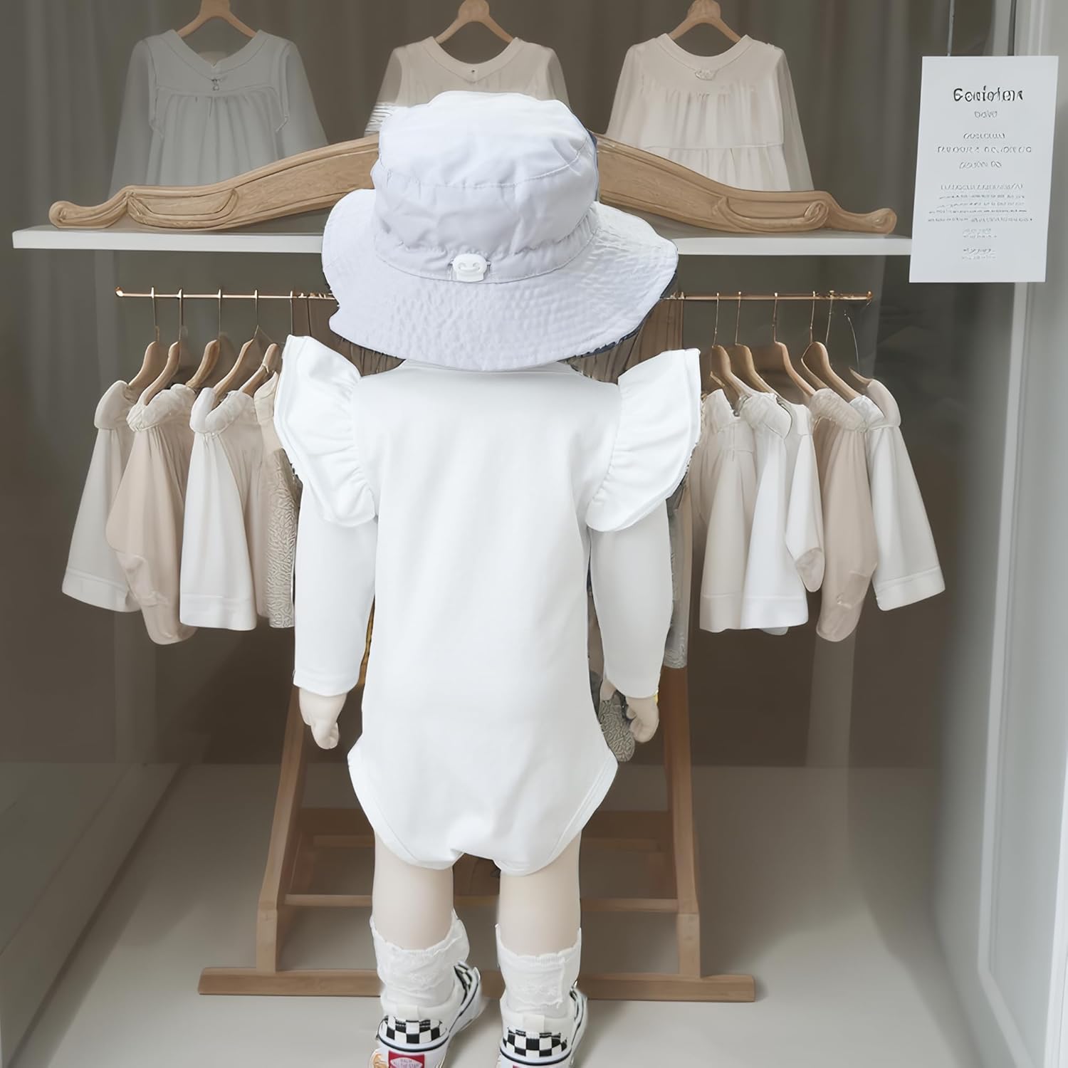 Baby Girl Flutter Sleeve Onesies Quality Cotton Ruffle Shirt