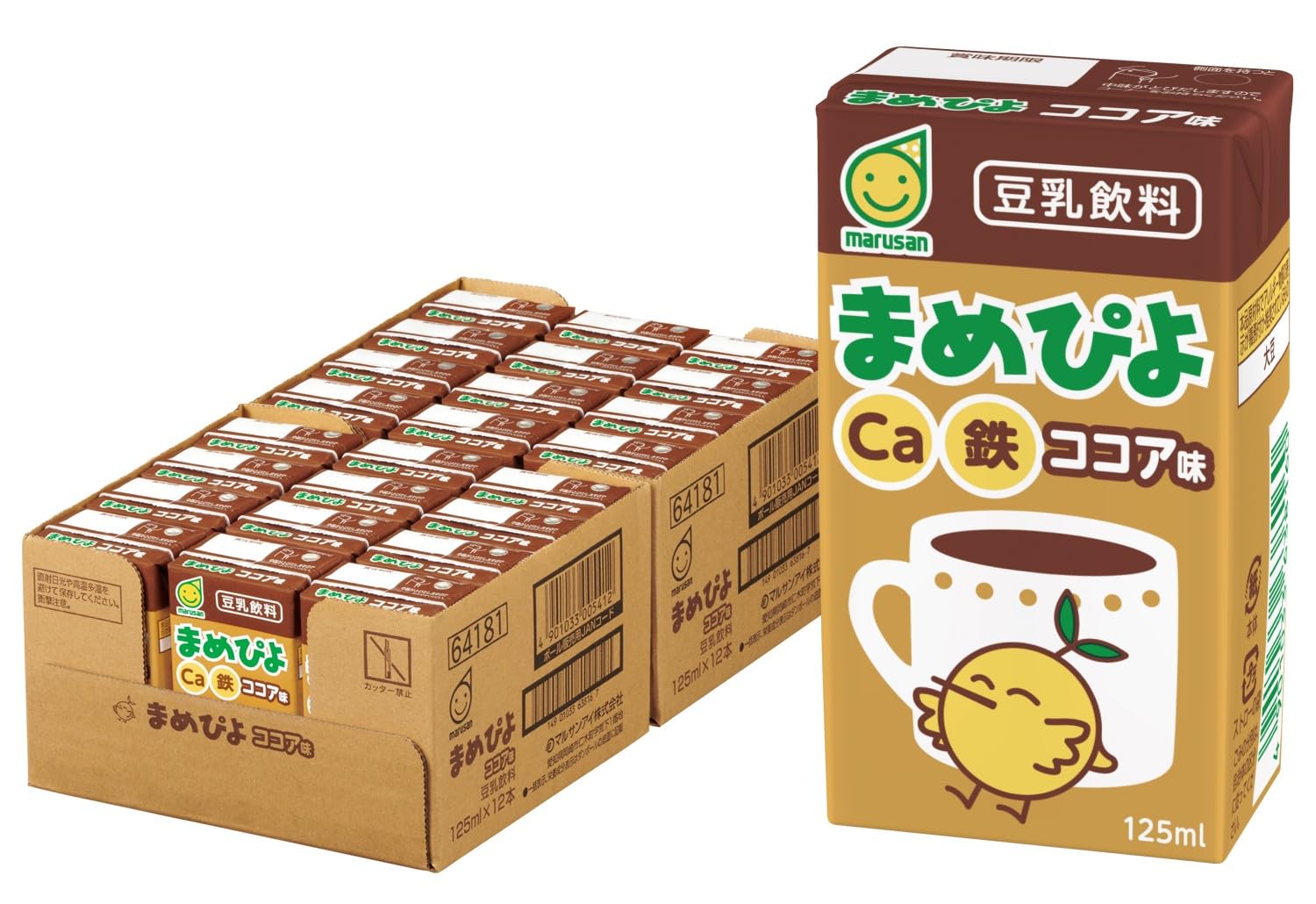 Amazon.co.jp: マルサン まめぴよ ココア味 125ml 24本 : 食品・飲料・お酒