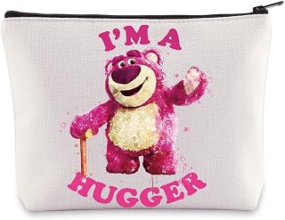 WZMPA Funny Lotso Bear Cosmetic Bag Lotso Fans Gifts I'm A Hugger Makeup Zipper Pouch Bag Lotso Merchandise, Hugger