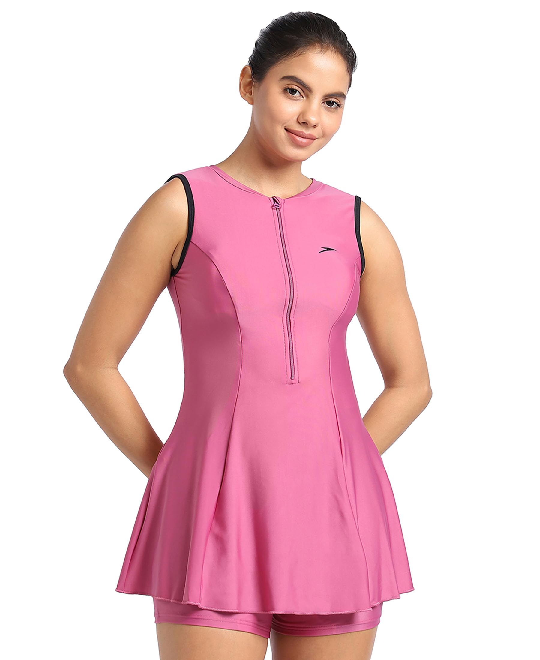 SpeedoWomen's Endura Brite Closedback Swimdress with Boyleg