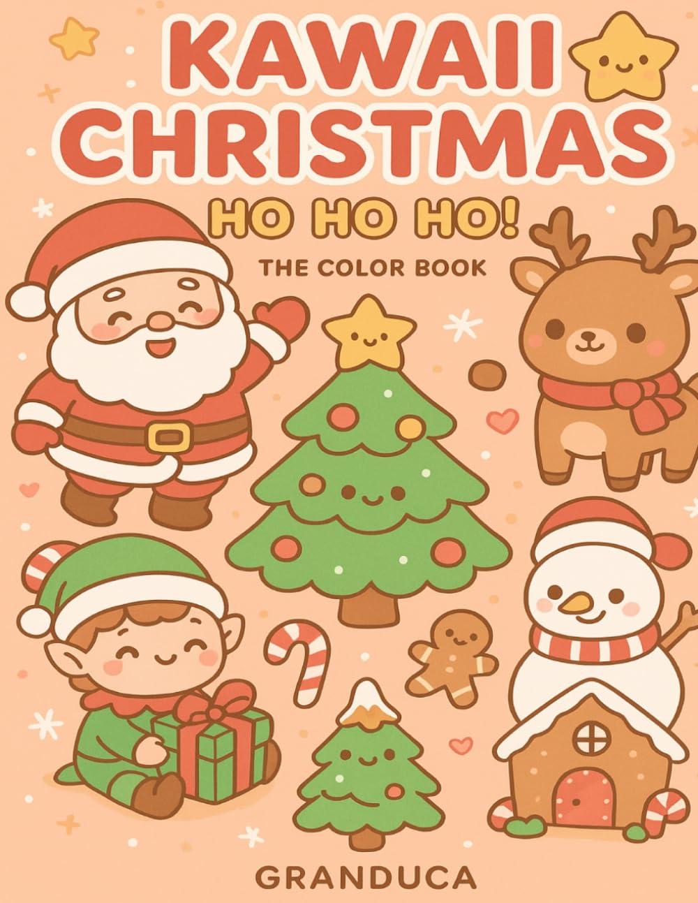 Kawaii Christmas – Ho Ho Ho!: The color book