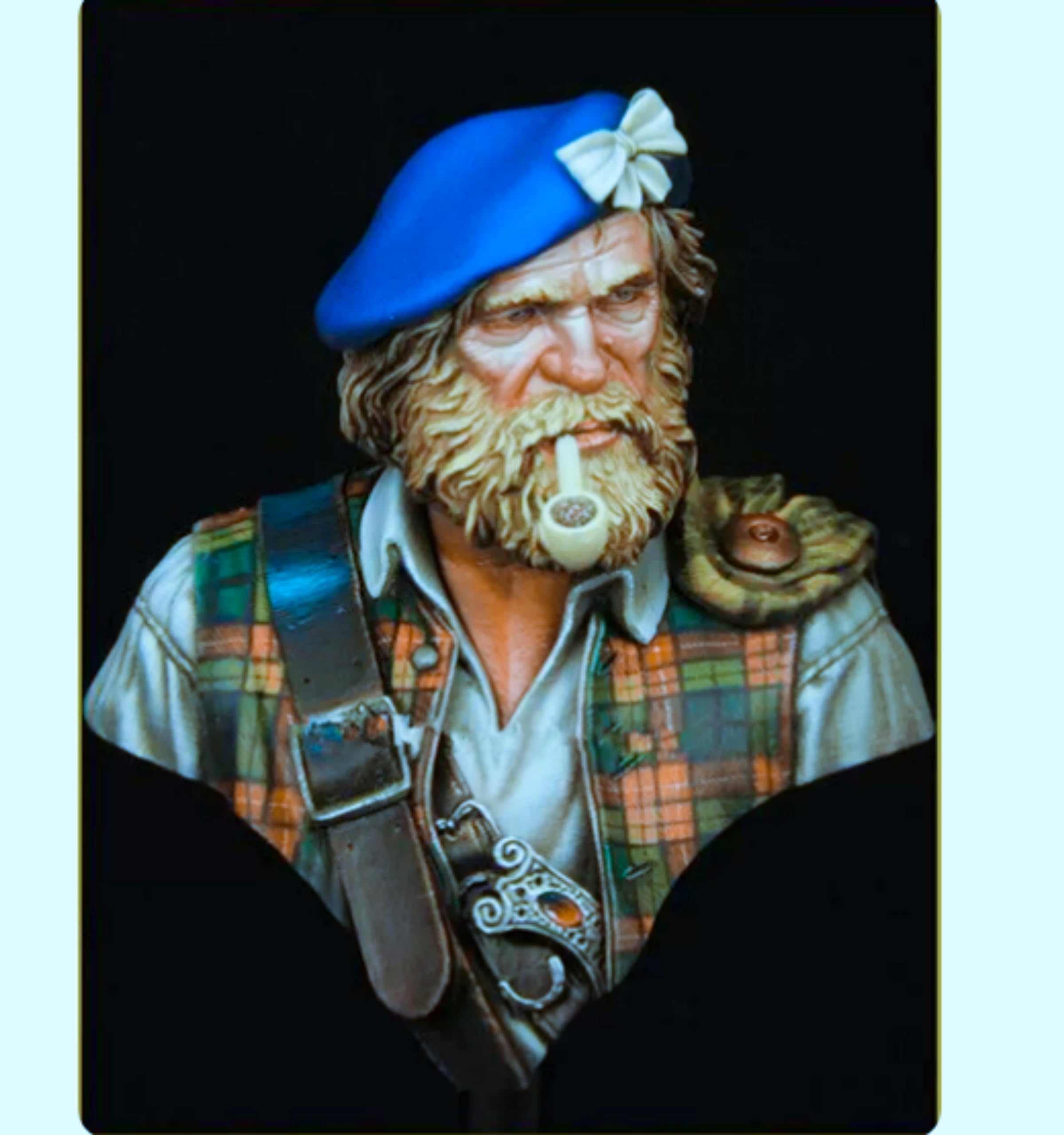 1/10 -Antico Comandante Militare Europeo Busto in Resina Kit Modello Non Verniciato e Non Montato Parti del Modello in Resina//X1z7-4