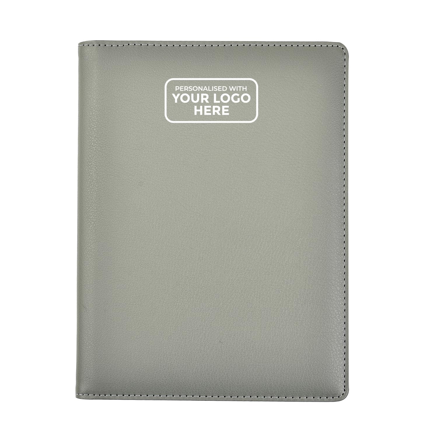 ARPAN Personalised A5 Presentation Folder, 36 Pockets, 72 Sides, Portfolio Display Book with Plastic Sleeves, Certificate and Document Organiser (Grey, Customise with Logo)