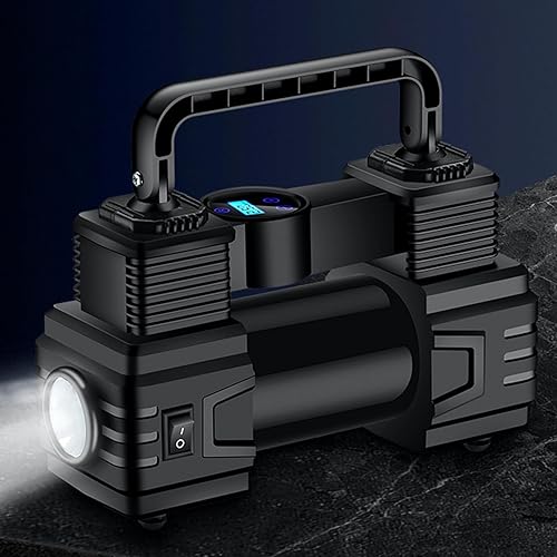 Miniatura 3 de Inflador de neumáticos - Bomba de inflado de neumáticos LED portátil  Bomba de aire de fútbol digital - para bicicleta automotriz, RV, auto, camión,