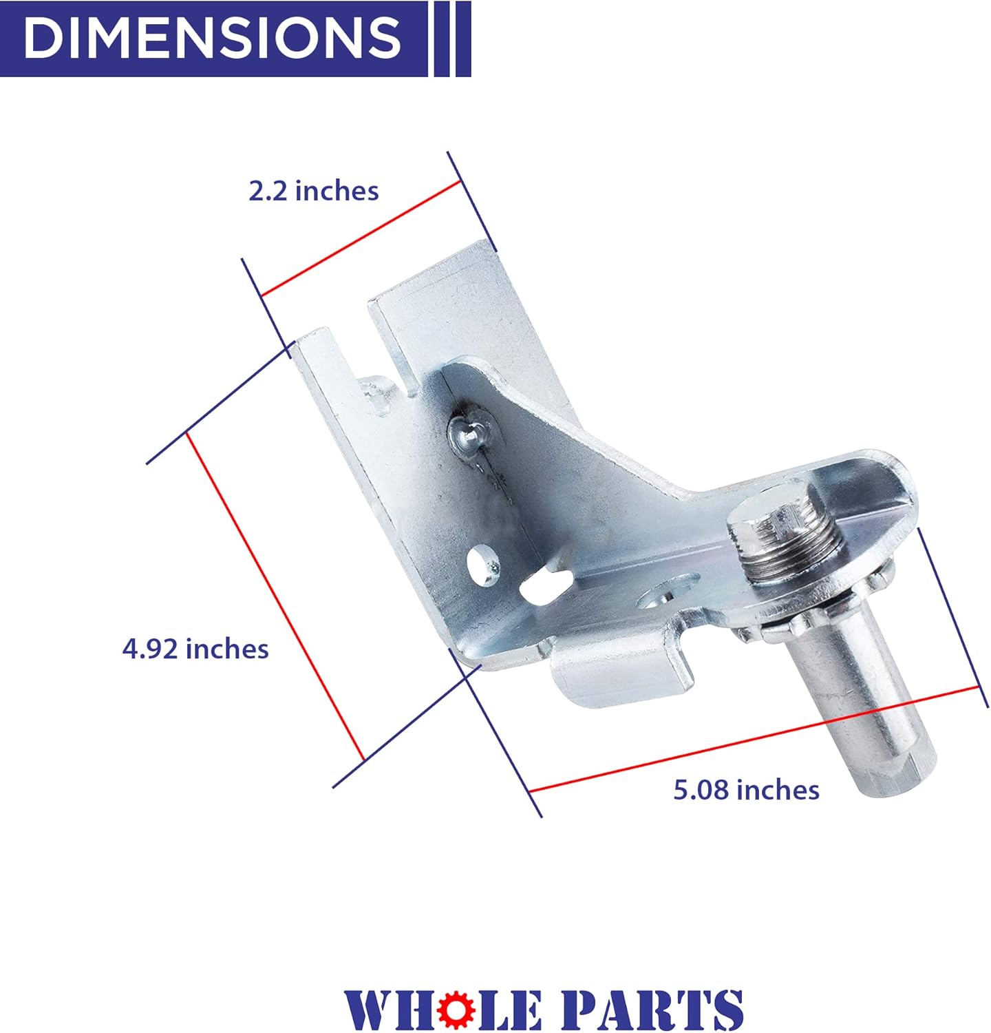 Upgraded Whole Parts Refrigerator Adjustable Door Hinges Kit for Left and Right Doors #5303918455 - Replacement & Compatible w/Some Frigidaire Refrigerators - Non-OEM Appliance Parts and Tools