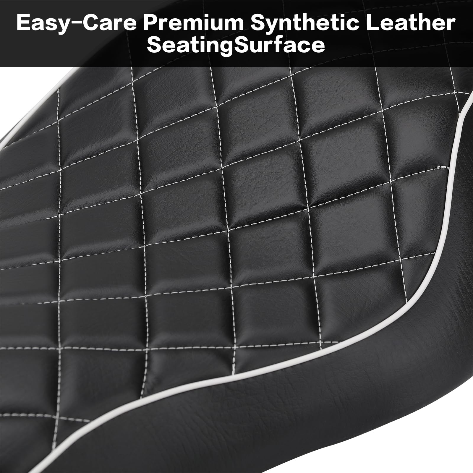 LKV Sedile passeggero per moto 2 posti compatibile Harley Sportster 883 1200 2005-2019 Iron XL 883 2009-2023 48 72 Custom Diamond