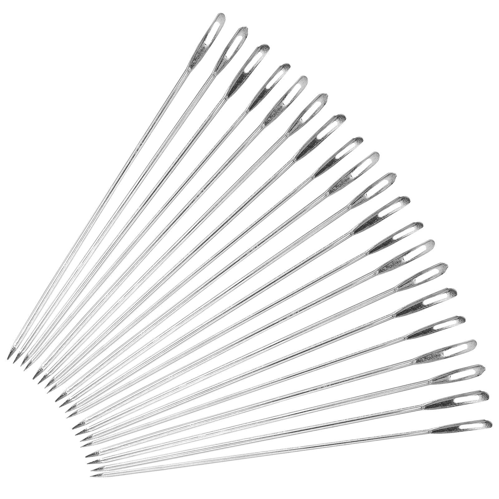 SUPVOX Agujas de Zurcir Metálicas 15 Cm (100 Unidades) Ojo Grande para Coser, Suministros de Costura Resistentes al Desgaste para Tejer Suéteres, Gorros y Manualidades de Tapicería