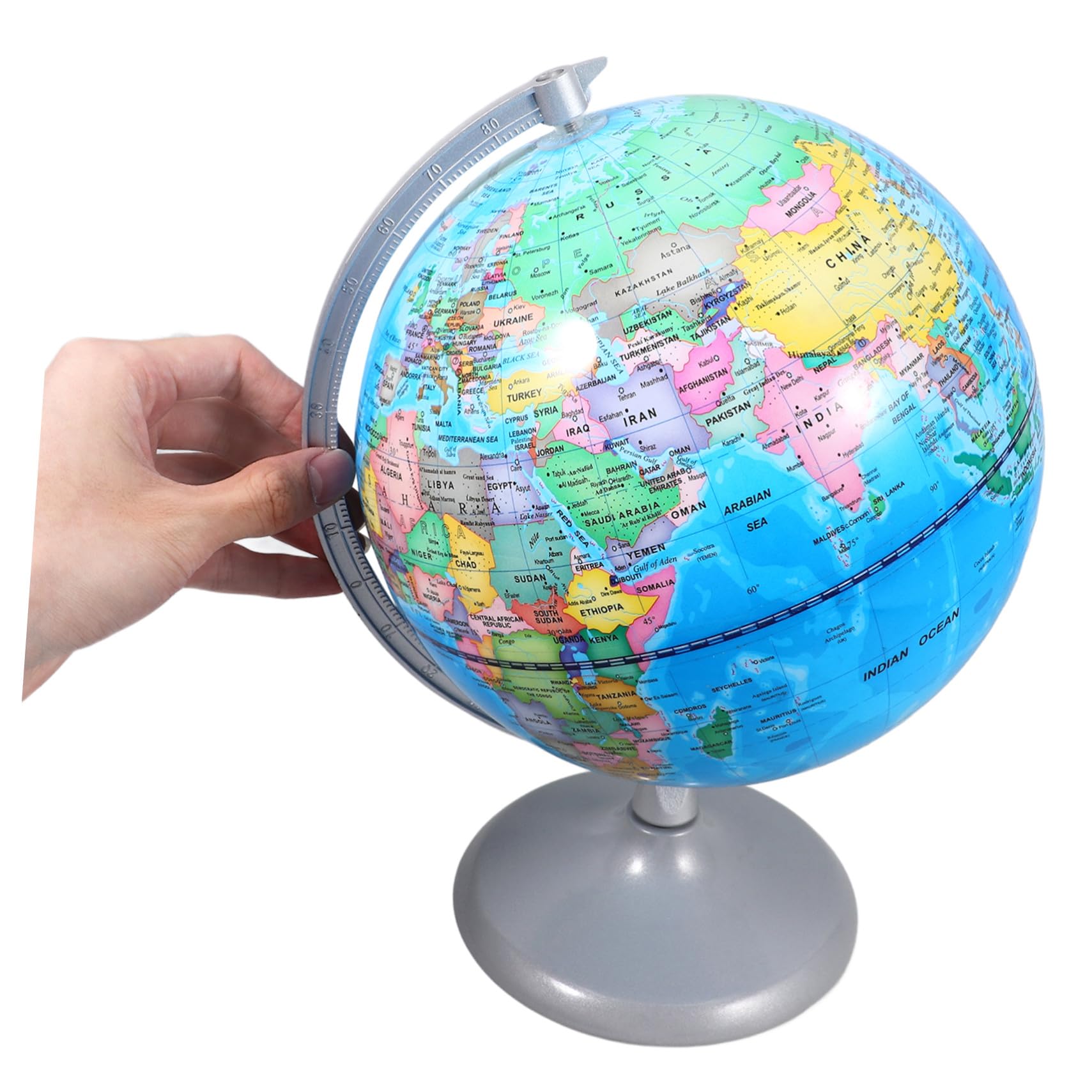WOONEKY Ziemski z Obrotową Podstawą Dekoracja Edukacyjna dla Chłopiec Dziewczynka Pomoc Naukowa Do Geografii Model Do Nauki i Ozdoby Biurka