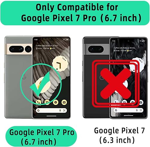Miniatura 2 de VANAVAGY Funda tipo cartera compatible con Google Pixel 7 Pro para mujeres y hombres, funda de piel con tapa RFID con soporte para muñecas, carga