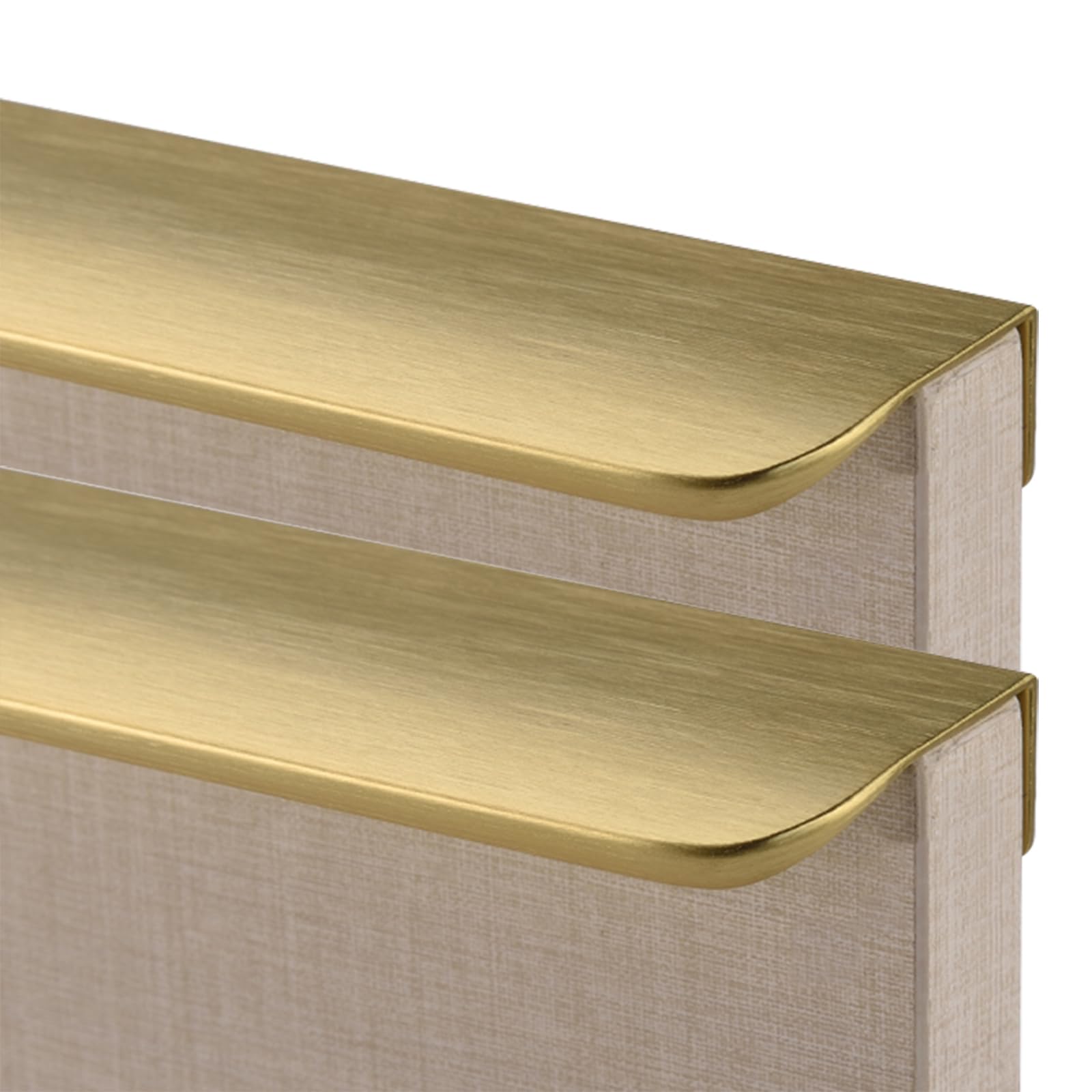 Tiradores largos de aluminio con acabado premium para puertas de gabinetes
