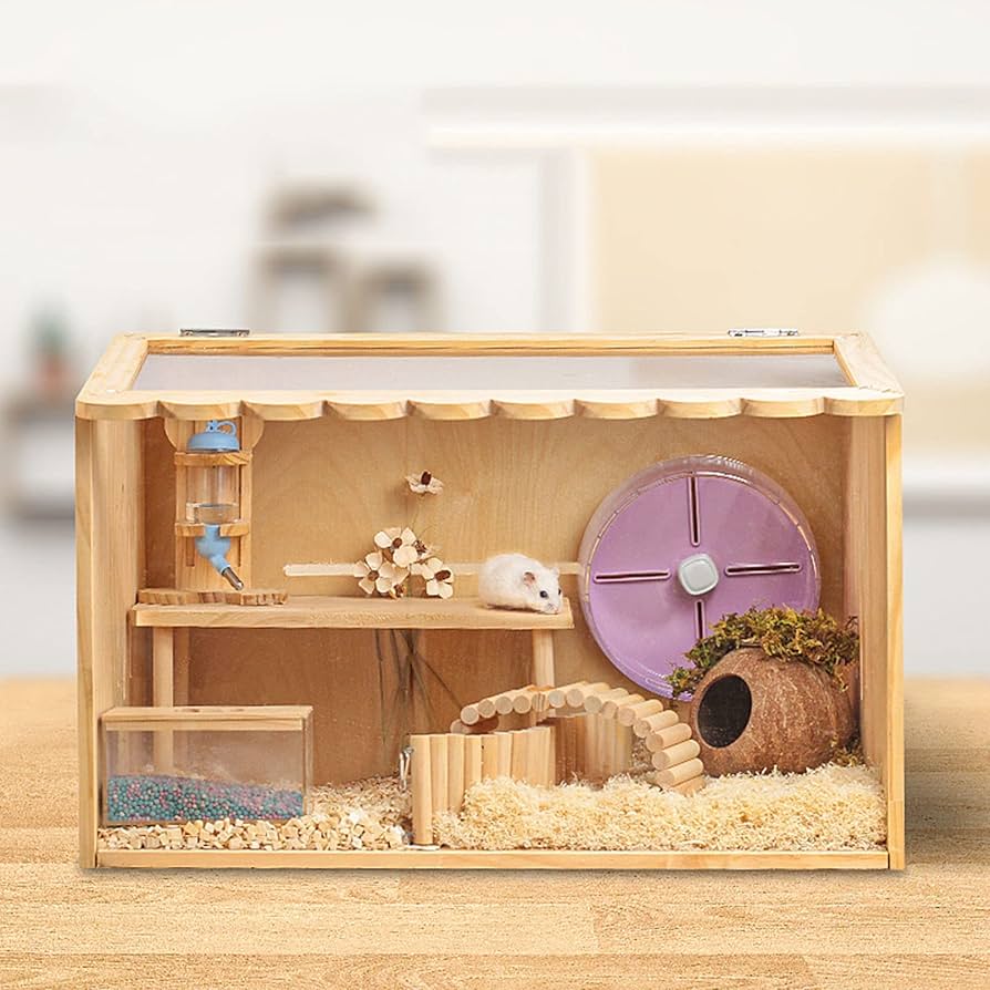 Amazon.co.jp: ハムスターケージ 豪華な内装です 小動物用 飼育