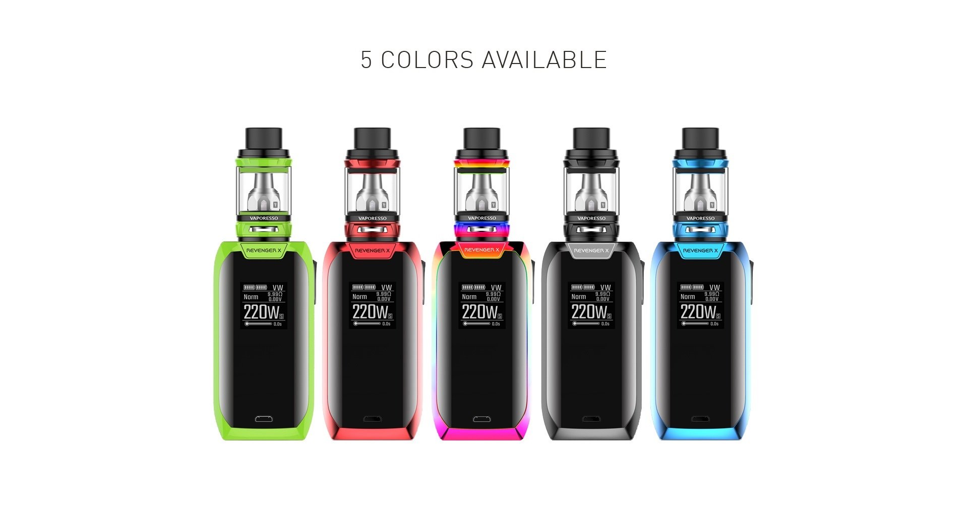 Vaporesso Revenger X E-Cigarette (Rouge) Kit 220w avec NRG Mini Réservoir  2ml, Ce produit ne contient pas de nicotine ou de tabac : Amazon.fr:  High-Tech