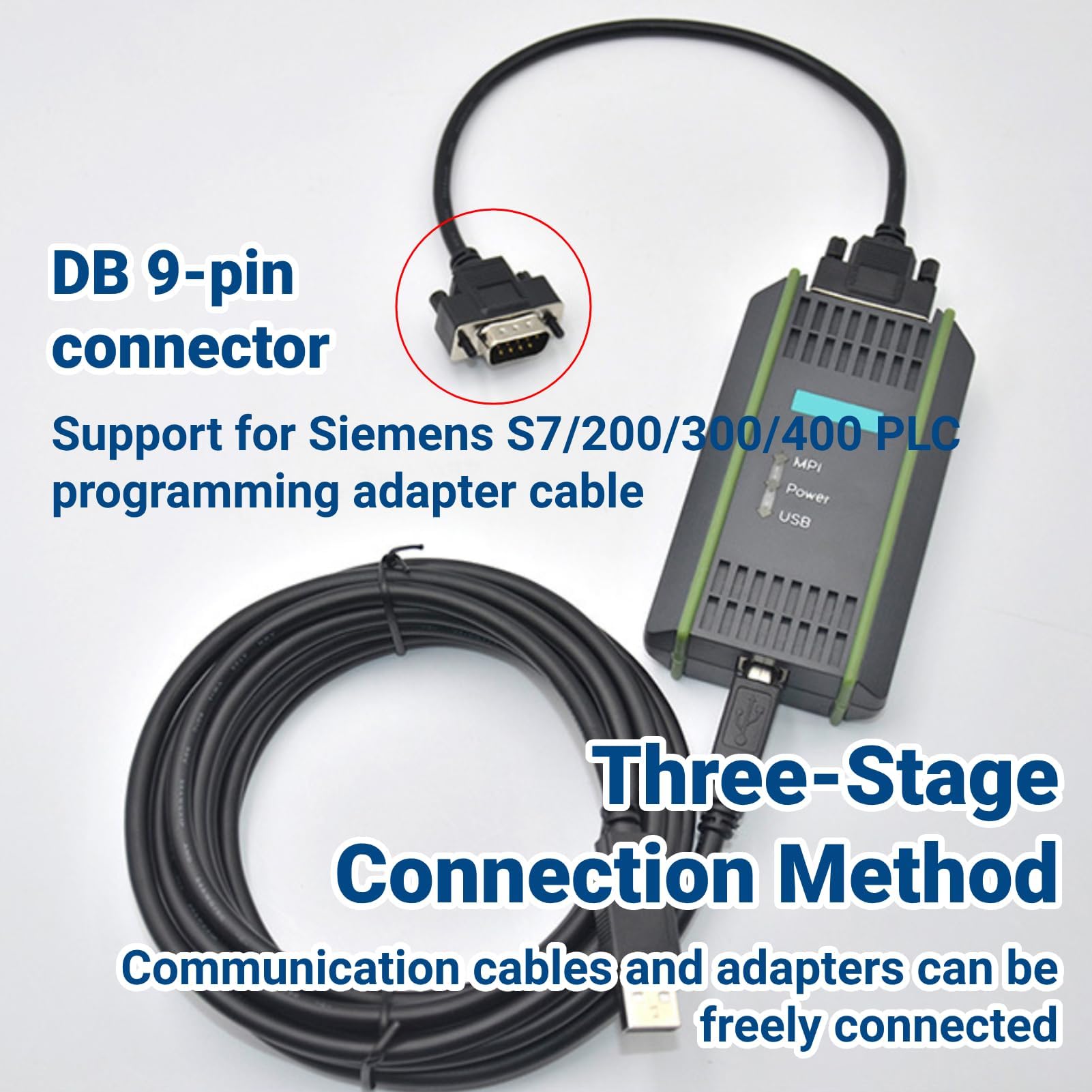 LiebeWH SPS Programmierkabel 6GK1571‑0BA00‑0AA0/USB MPI PLC Programmierkabel PC Adapter für S7‑300