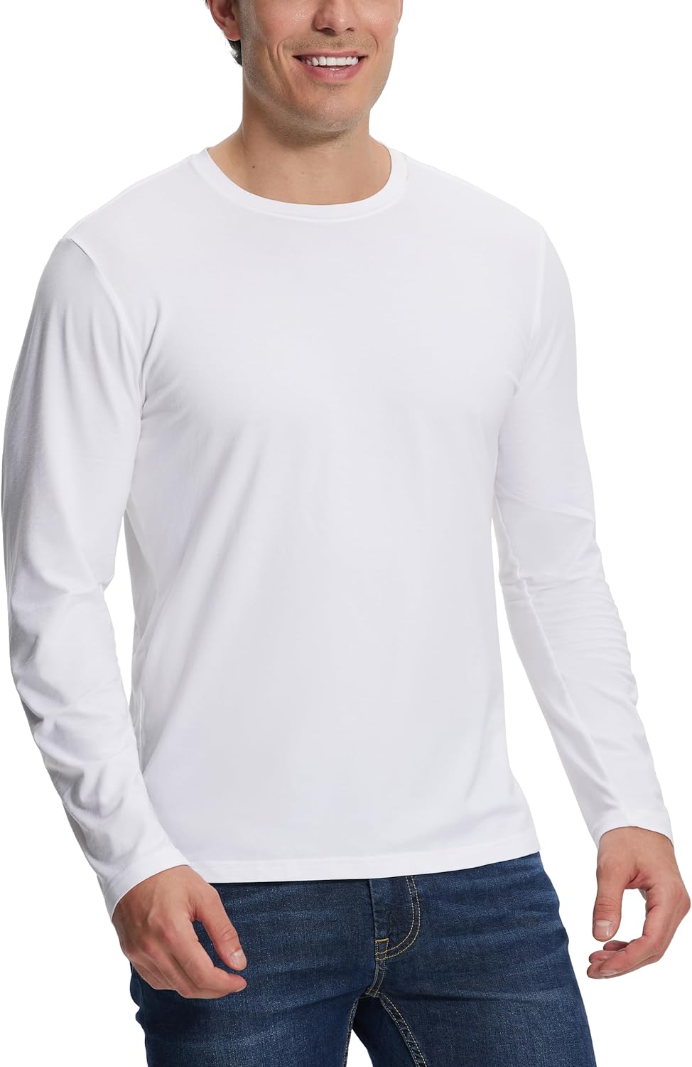 Pioneer Camp Mens Bamboo Viscose T Shirt Ultra Soft Plain Tshirts for Men Cooling Crew Neck Casual Basic Tee Shirt Undershirt