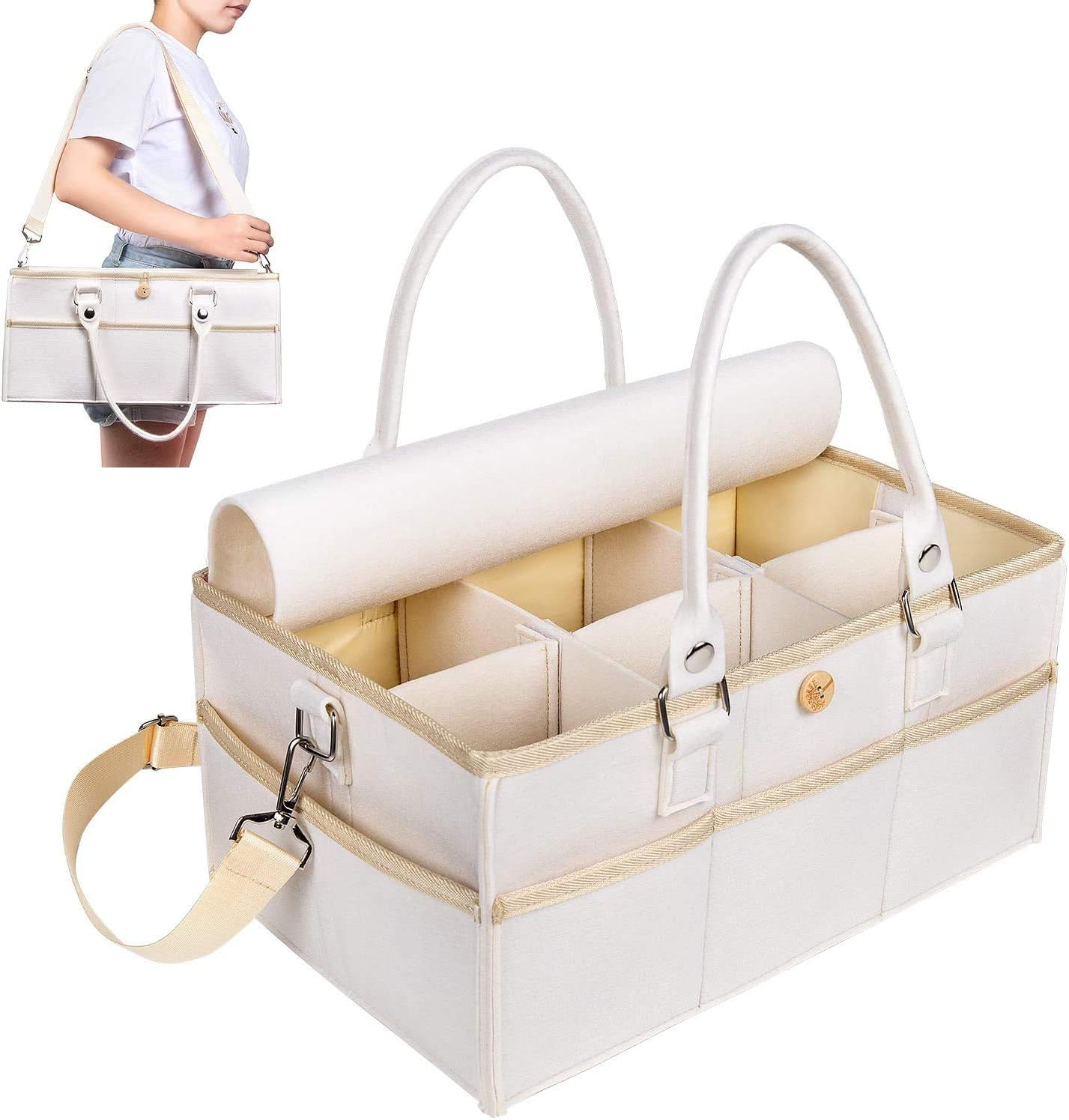 三味線皮張り替え フェルトバッグ 北欧 フェルト 収納 バッグ 小物入れ 赤 レッド おもちゃケース 折りたたみ オムツ収納ケース ベビー用品収納 ただいま名入れ無料 ベビー キッズ マタニティ マタニティ 産後用品 Www Writeawriting Com