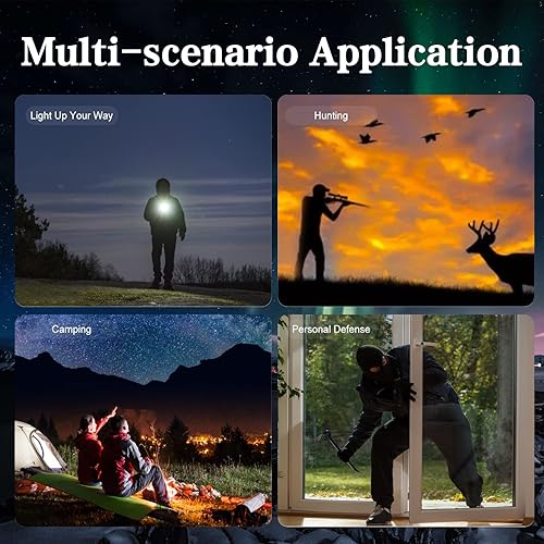 Miniatura 7 de Combo de luz láser para pistola, 550 lúmenes, luz láser de luz de pistola, linterna táctica LED de aluminio para pistolas, 5 modos de salida de