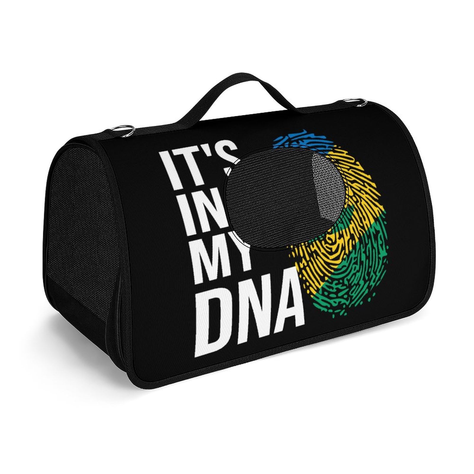 It's In My DNA Saint Vincent And Grenadines Flag Cat Carrier With Shoulder Strap Portable Breathable Travel Dog Bag