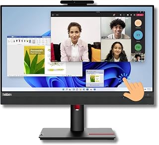 Lenovo All in one 24" Touch screen i5 10500T fino a 3.80Ghz - 16 GB RAM - 1000GB SSD -Windows 11 pro - Office e Business pc usb-c Garanzia 36 Mesi