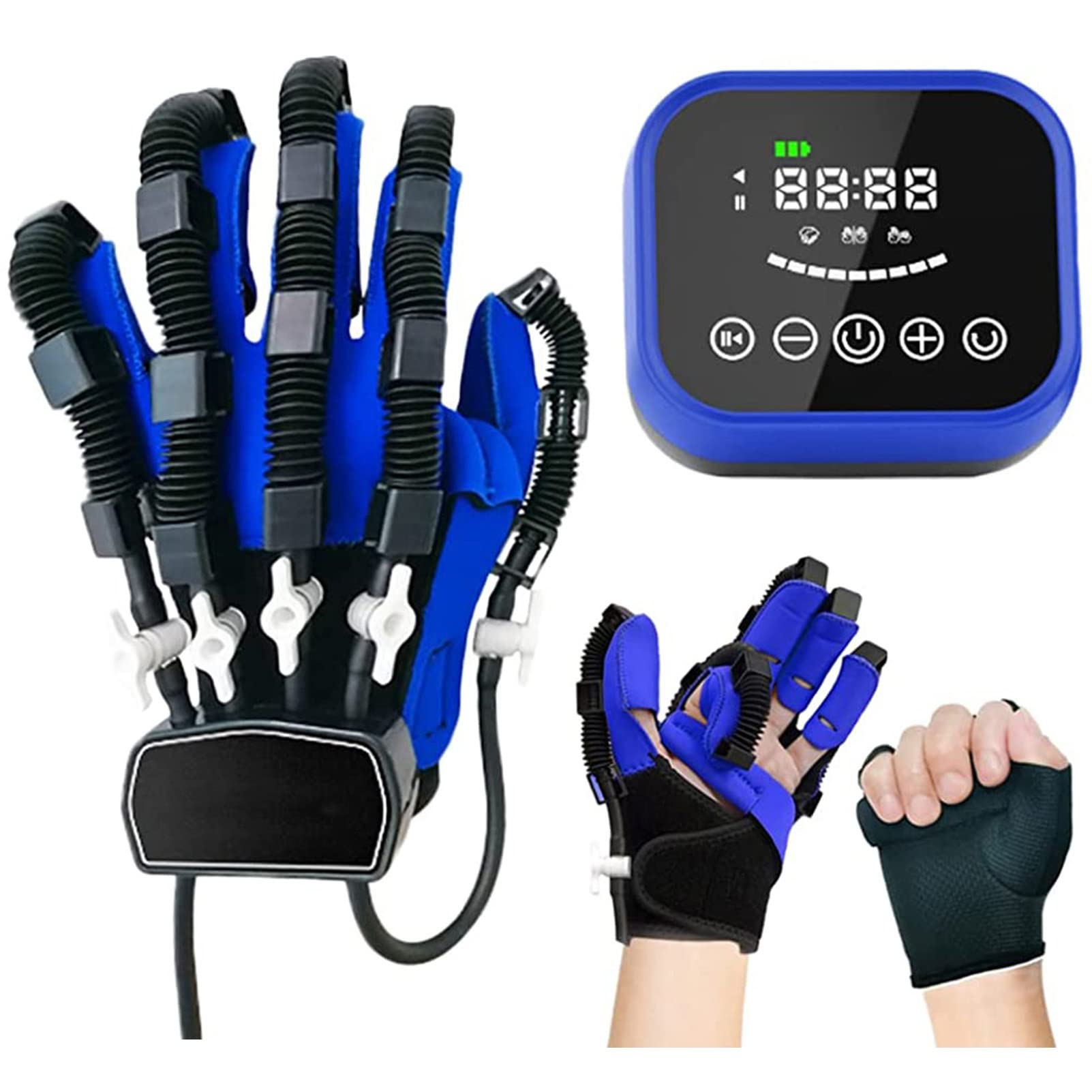 Guantes De Robot De Rehabilitación Ejercitador De Manos, Ayuda Al Paciente con Disfunción De La Mano a Llevar a Cabo De Forma Independiente El Entrenamiento De Rehabilitación
