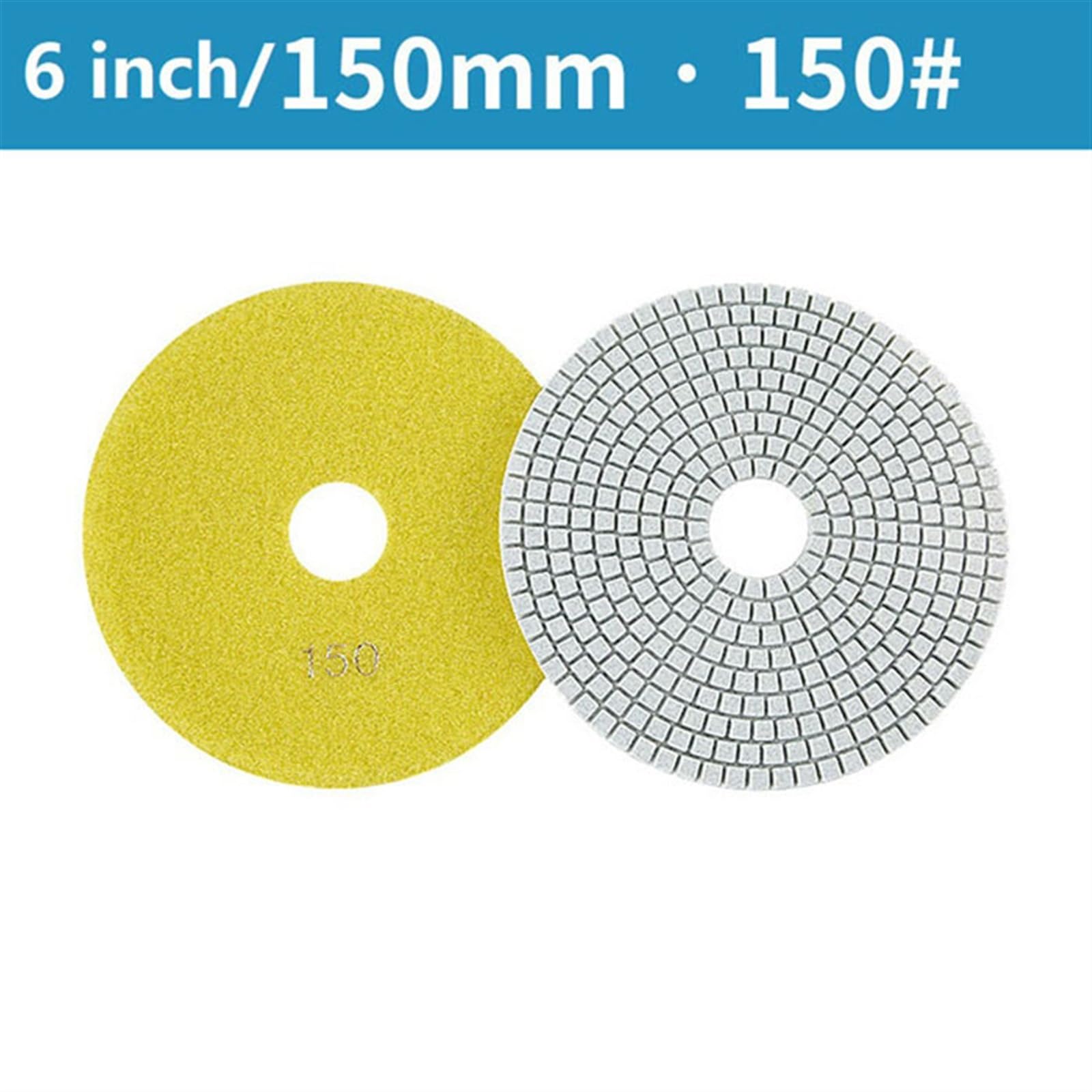 1/2 Stück Diamant-Polierpad 150 Mm (6″) – Nass Produktbild-Vorschau 5