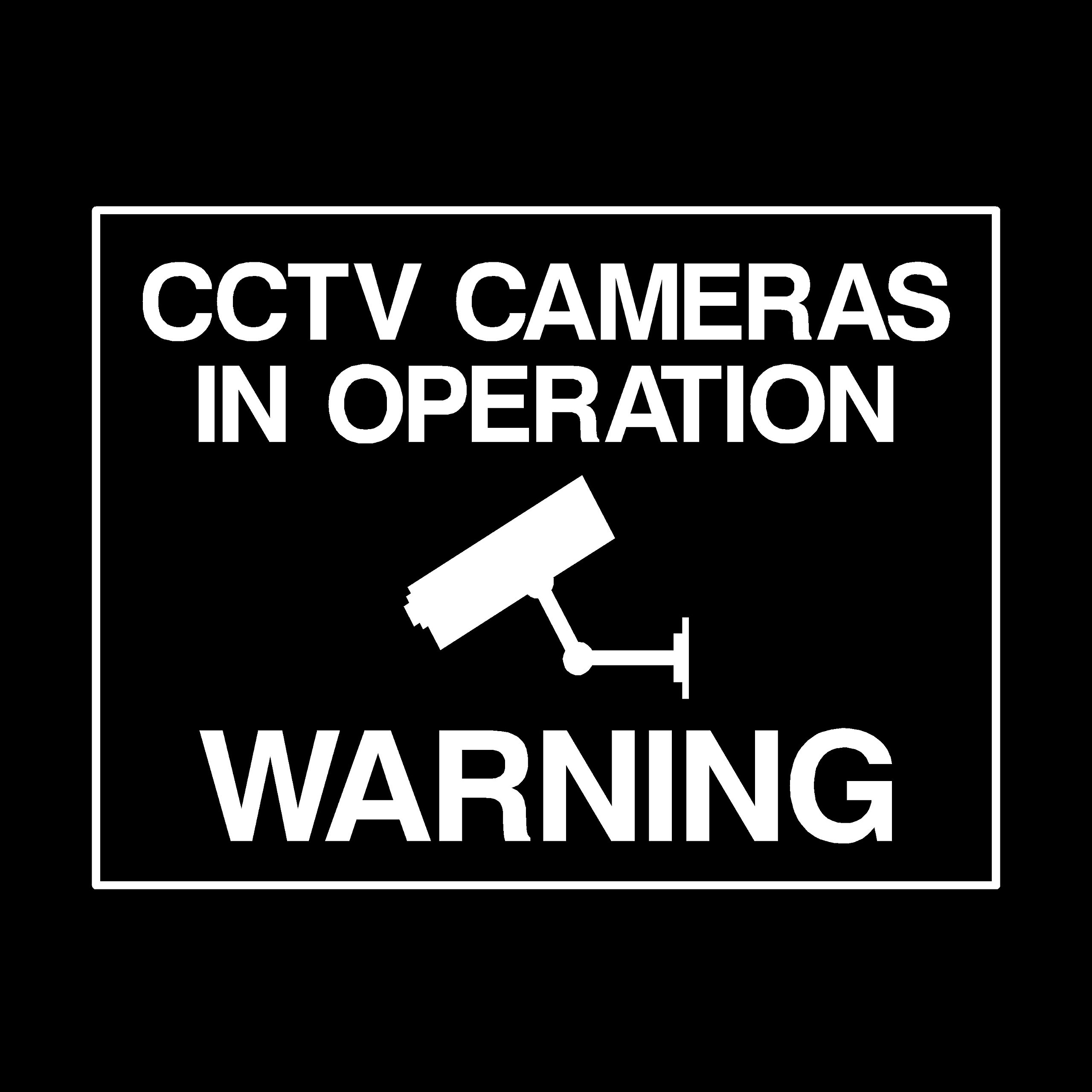 Ussp&S White Cctv Cameras In Operation Window Sticker - Security, Camera, Closed Circuit Tv, Warning Safety (Misc37)