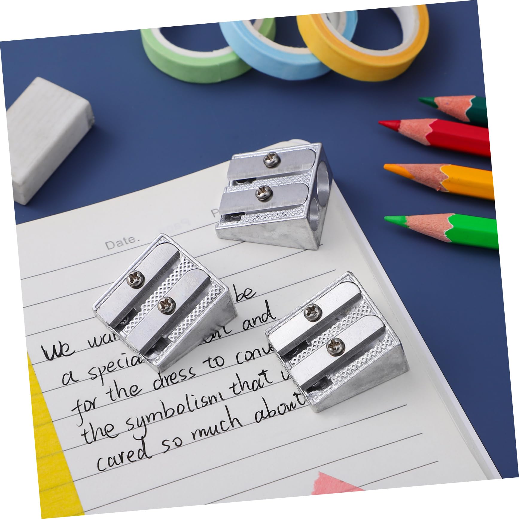 Lurrose 64pezzi Temperamatite Per Affilatura Per e Scuola Compatte Design Resistente e