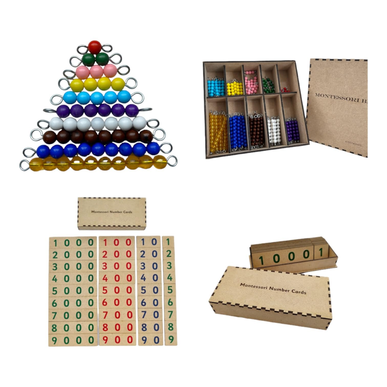 Winkslab: Montessori Beads and Montessori Numbers Cards: Fun and Effective Math Learning Tools Gifted to 3 Years Old Kids and Above (B0CMZKV39G) Amazon Price History, Amazon Price Tracker