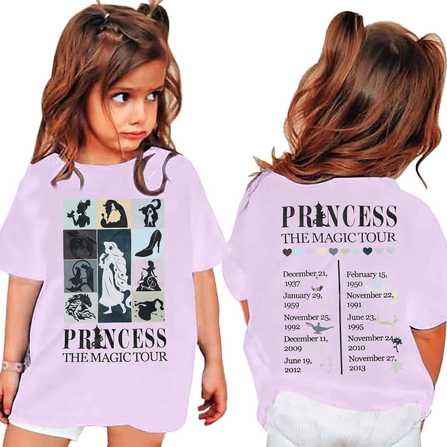 Princess Shirts Toddler Girl Magic Kingdom Kid Shirt Girls Trip Tee Holiday Magical Castle Vacation Short Sleeve Tops