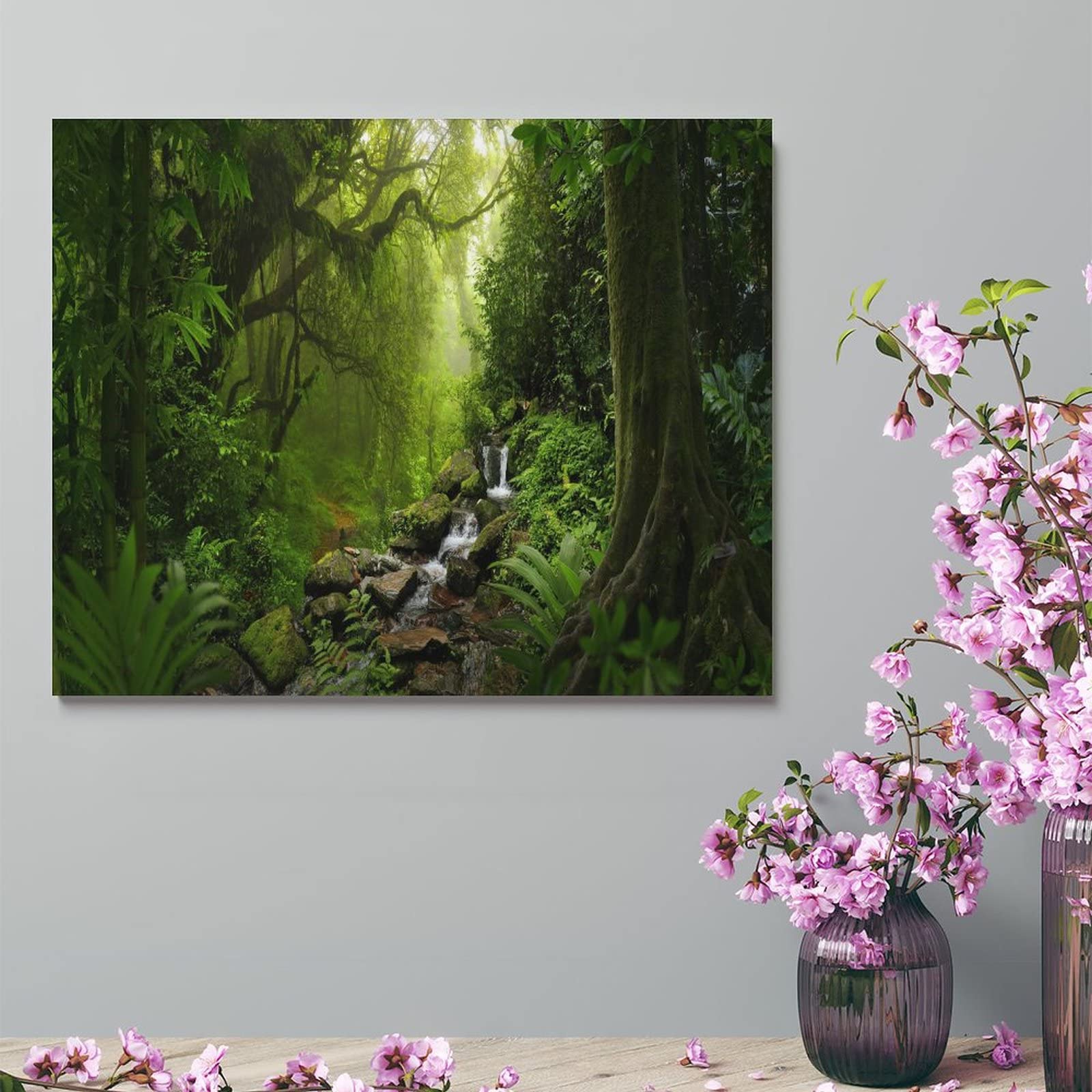 Amazon.co.jp: 絵画 大きな森の風景インテリア 絵画 ナショナル