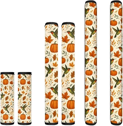 Vista 11 de 6 fundas lavables para manijas de puerta de refrigerador, protector antideslizante para nevera, horno, lavavajillas, mantener alejadas de huellas