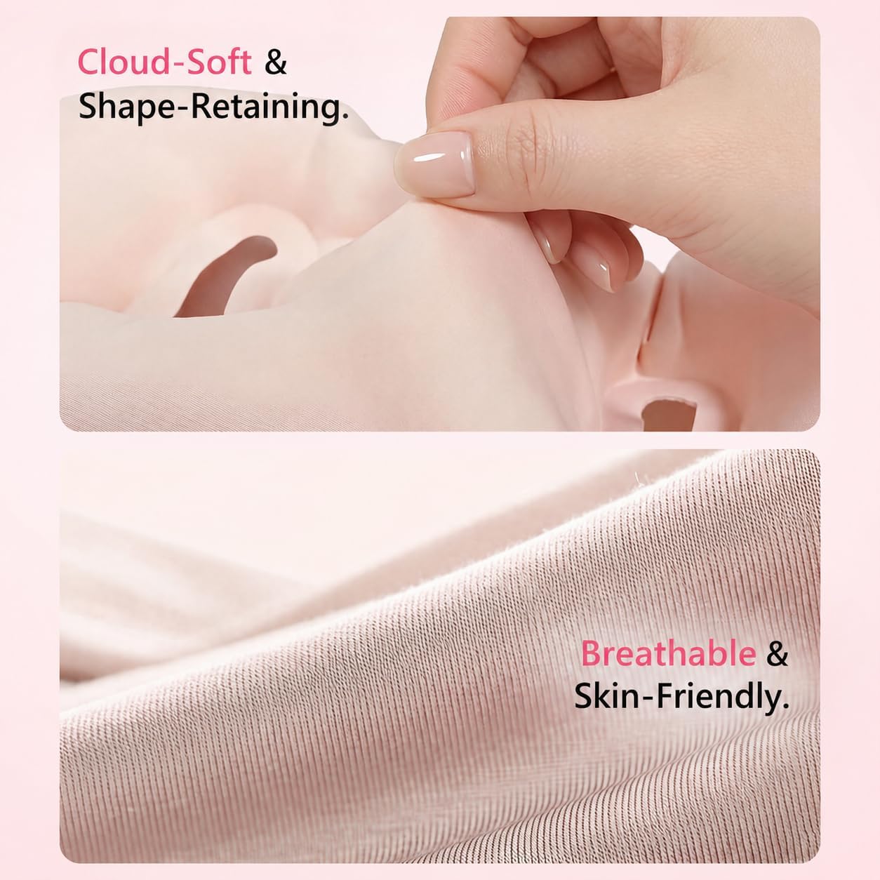 SUFU Ultra-Light Travel Neck Pillow - 68g Lighter Than Phone, 360° Neck Support, Adjustable Softness, 2-in-1 Inflation & Storage, Ideal for Airplane/Business Travel,Pink