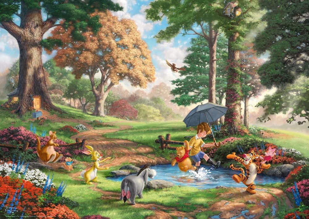 Thomas Kinkade: Disney Winnie the Pooh (1,000-Piece), Jigsaw Puzzle, Ages 14+, 1+ Players